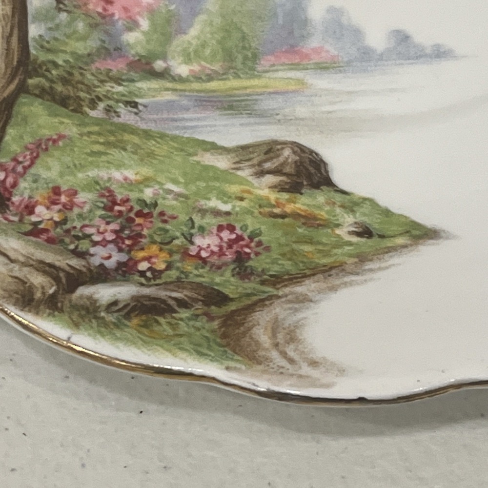 Vintage Royal Standard Spring's Gift Handled Cake Plate 10" Cherry Blossom - Picture 2 of 7